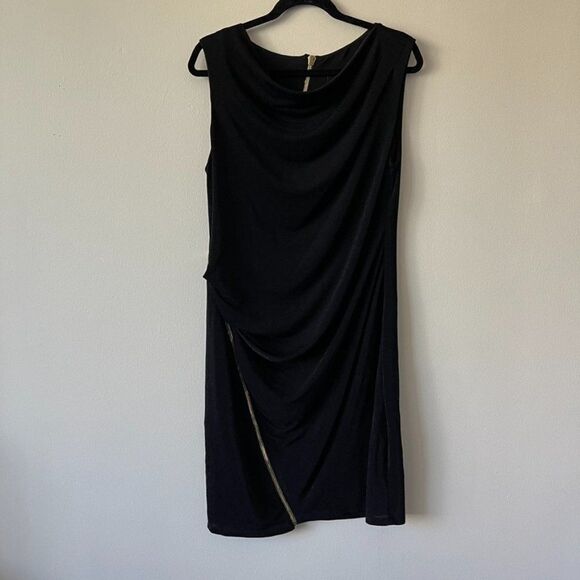 ABS by Allen Schwartz Knee Length Plus Size Exposed Zipper Cocktail Dress - Picture 1 of 14
